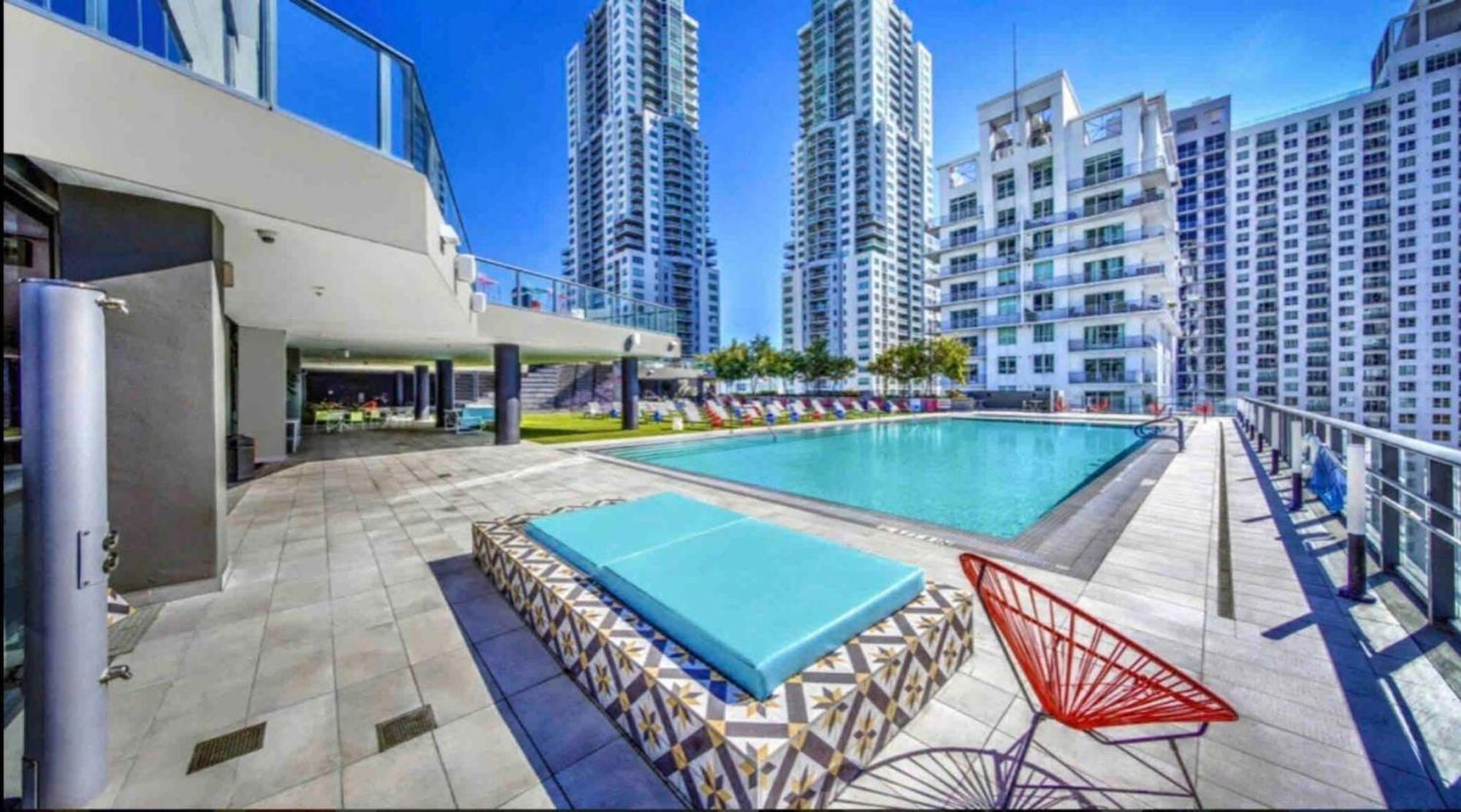 マイアミBeautiful Downtown Ocean View.アパートメント エクステリア 写真